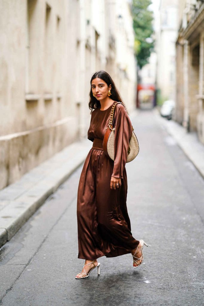 Inspo vestido marr&oacute;n