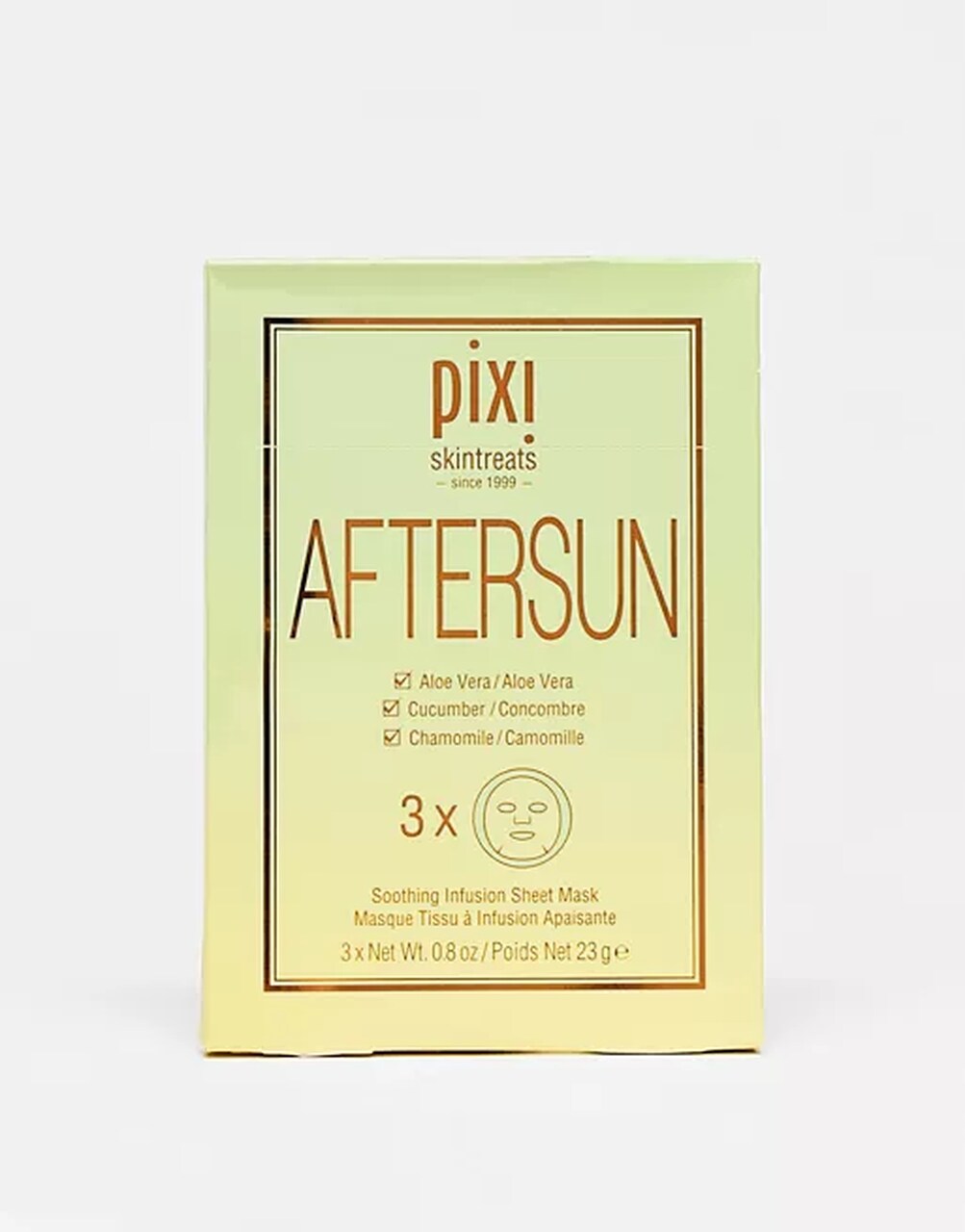 Pack de 3 mascarillas de papel AfterSun, Pixi