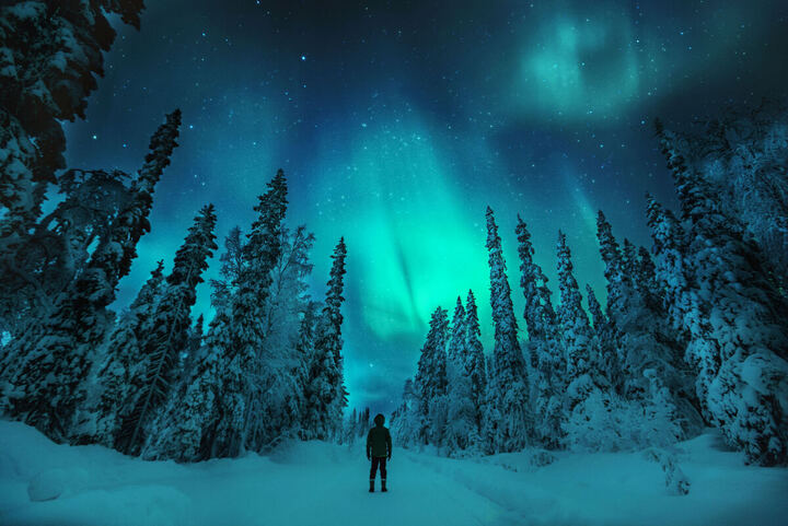 Aurora boreal en Finlandia