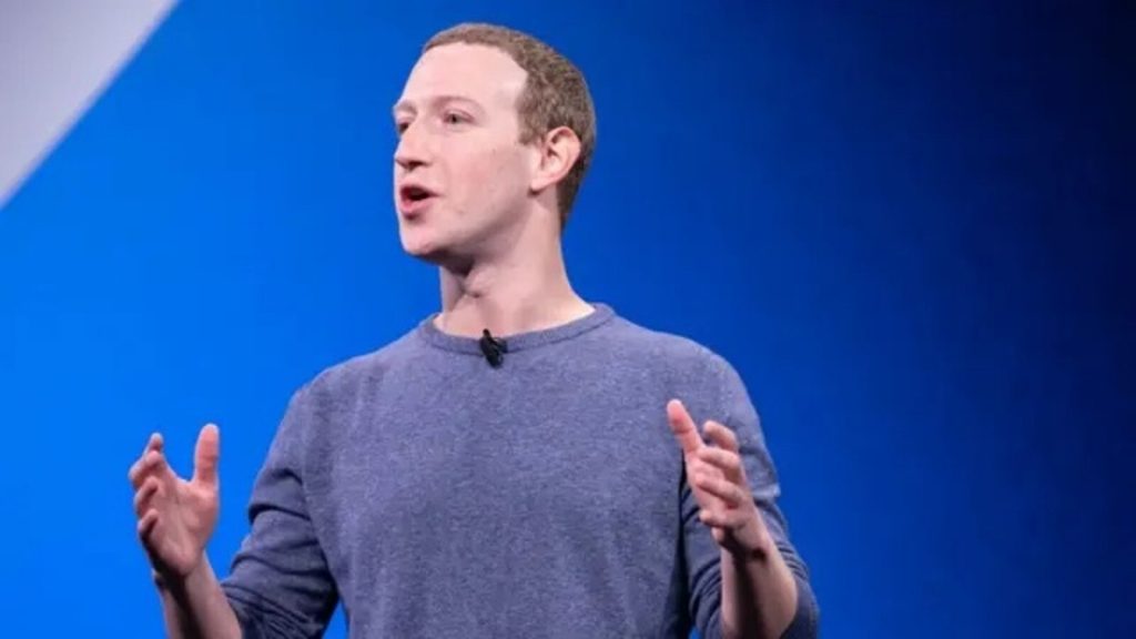 Mark Zuckerberg presentando