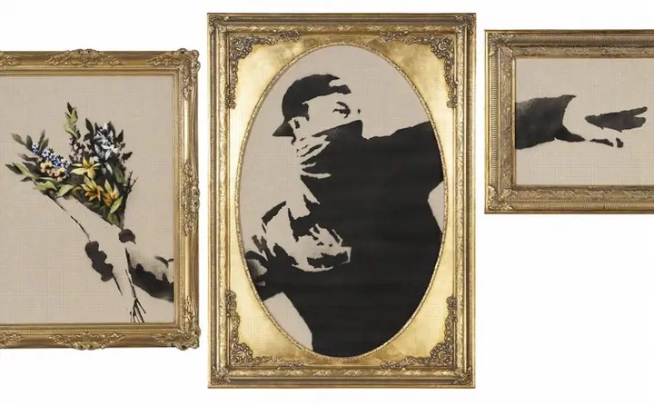 Cuadro Bansky, Elton John