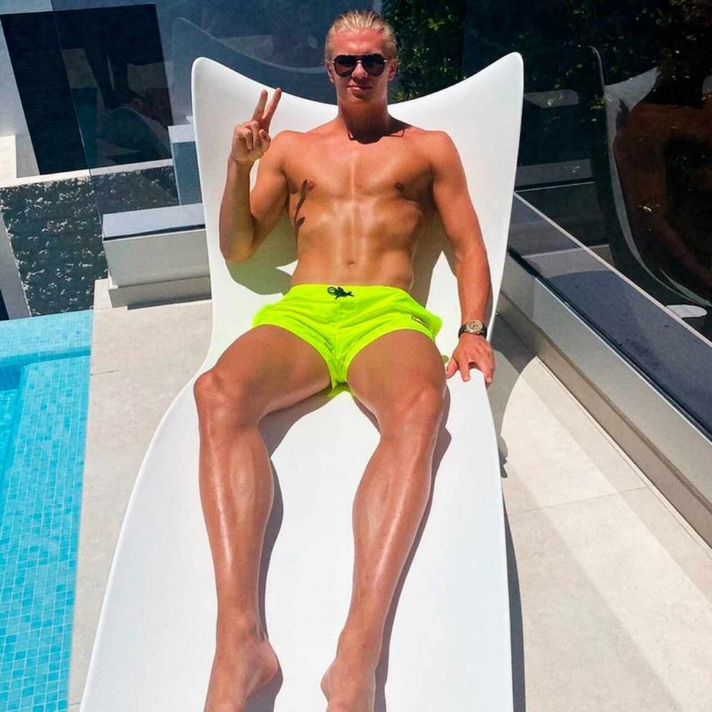 Erling Haaland ba&ntilde;ador verde