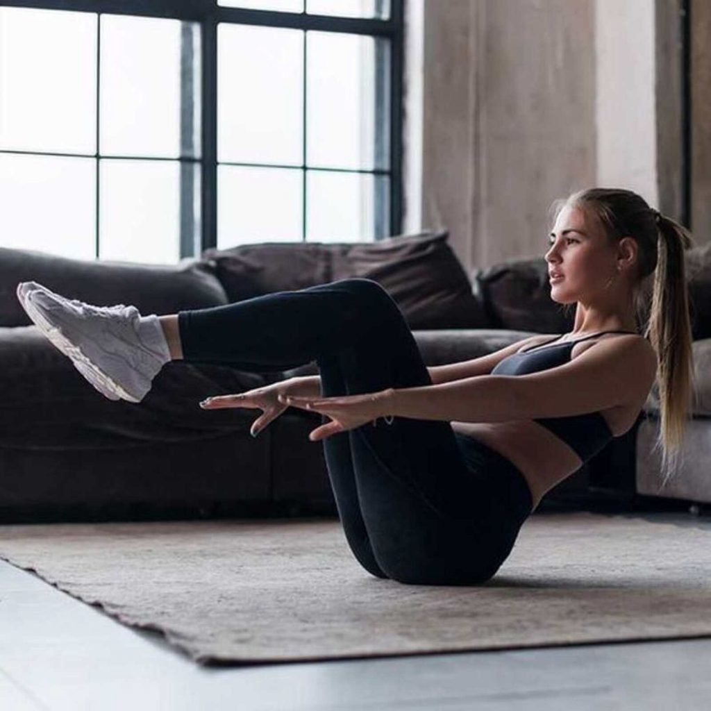 Ejercicio mujer abdominales