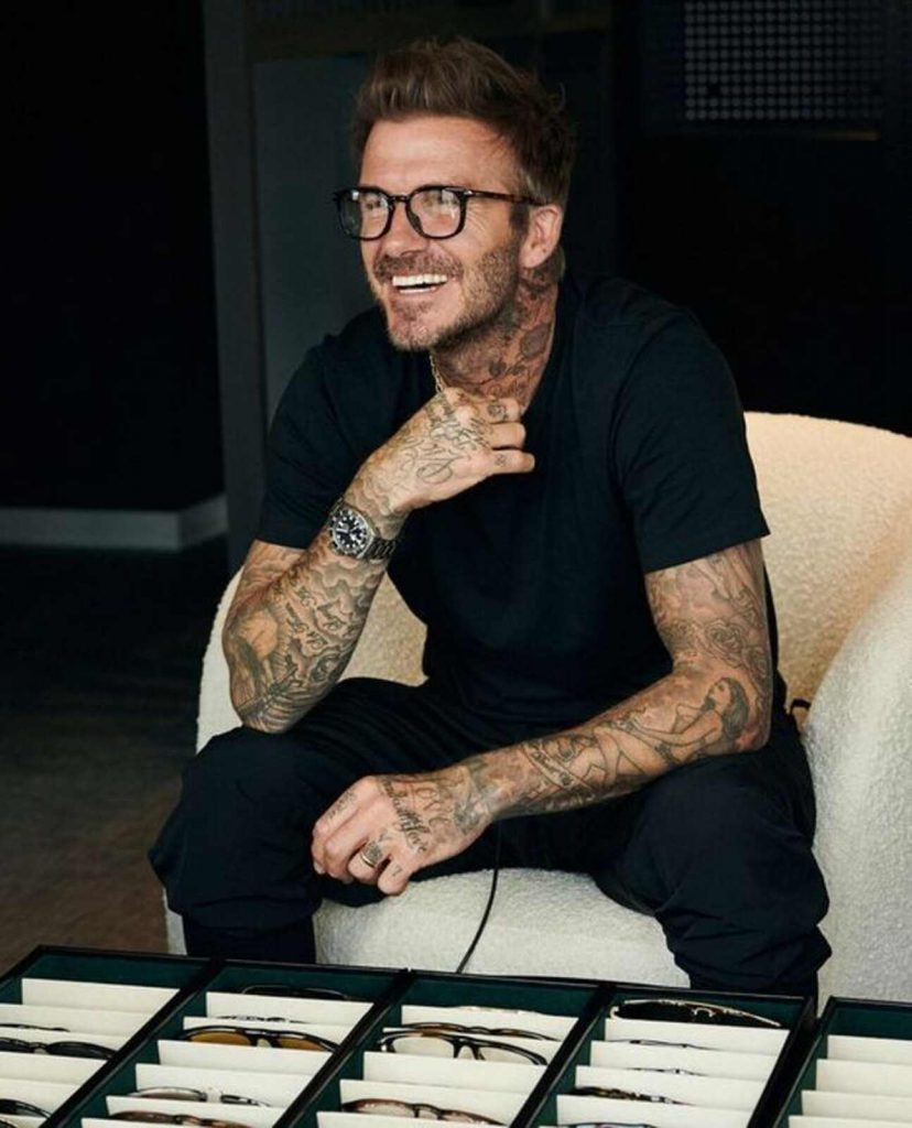 David Beckham posado