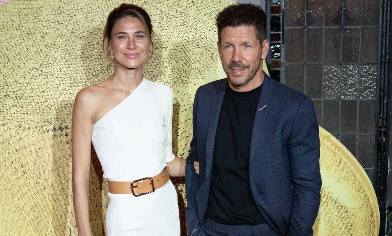 El Cholo Simeone con Carla Pereyra