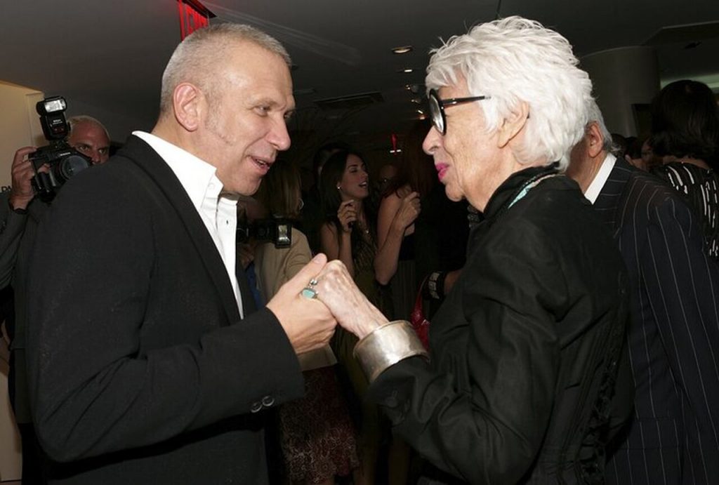 Iris Apfel y Jean Paul Gaultier