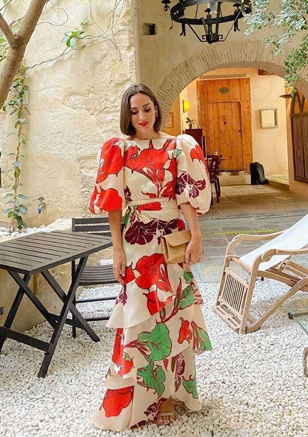 Tamara Falc&oacute;, bodas, invitadas, vestidos, primavera, vestidos florales