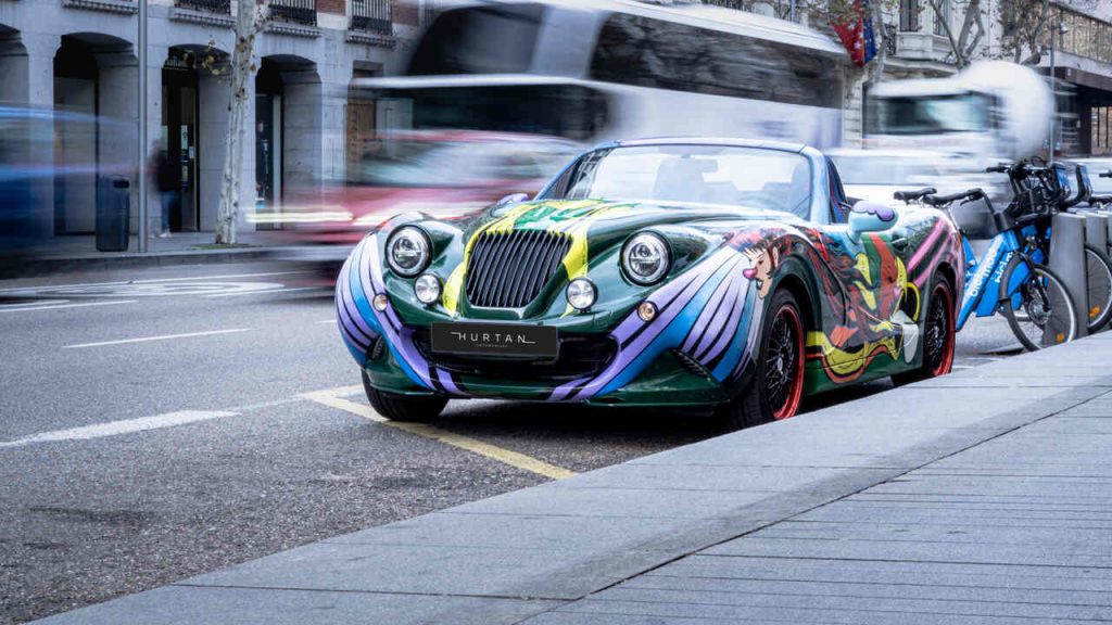 Hurtan, coche, arte pop, subasta de coches