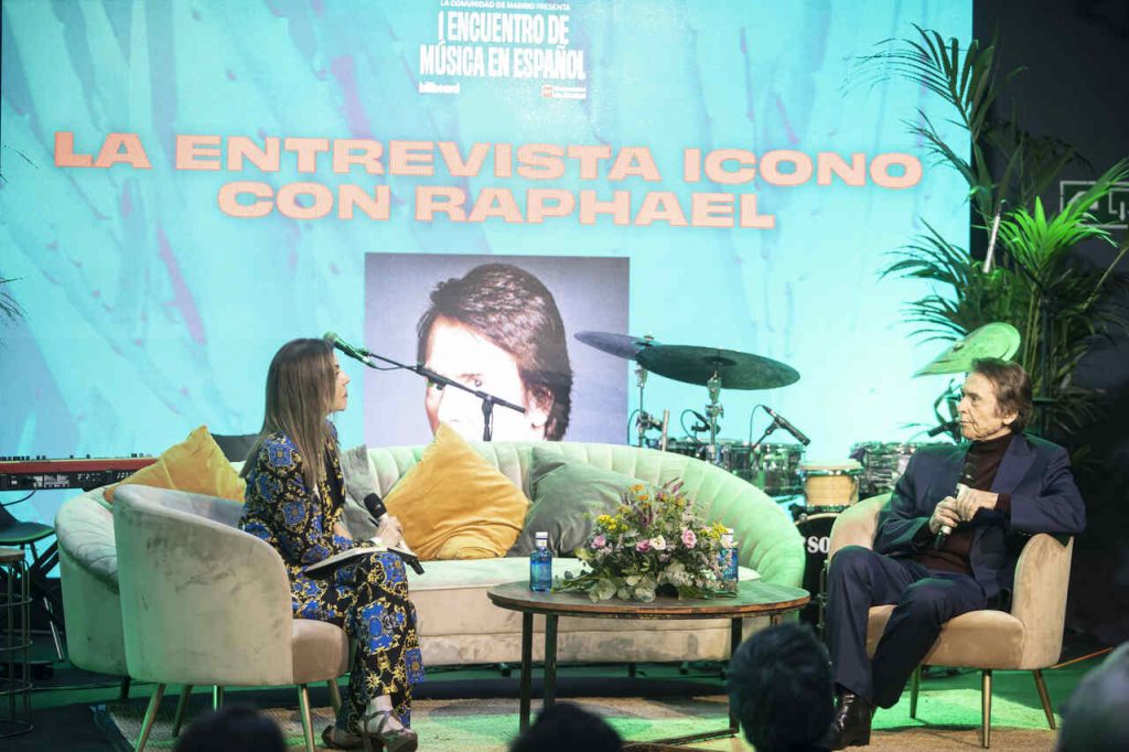 Raphael en el encuentro Billboard en Madrid