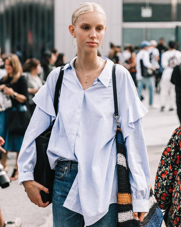 Azul claro, tendencia azul claro, street style