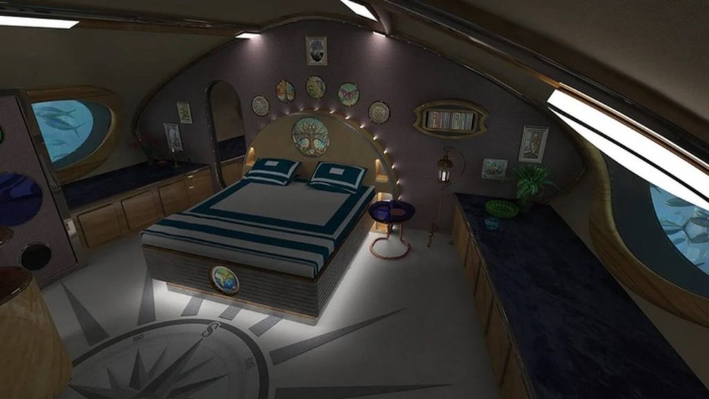 Dormitorio yate submarino