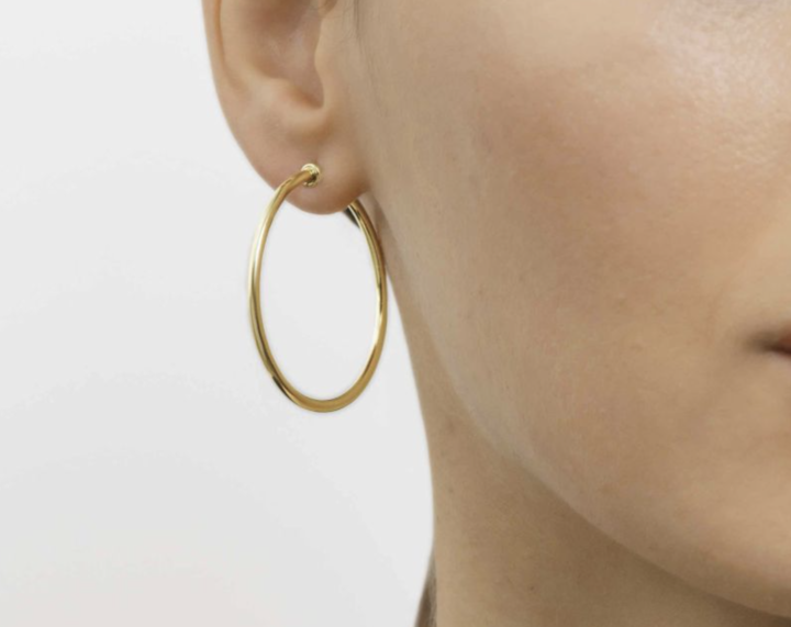 Aros amarillos, pendientes feria, Rabat