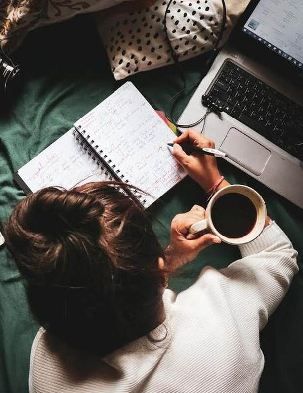 Escritura creativa y meditar