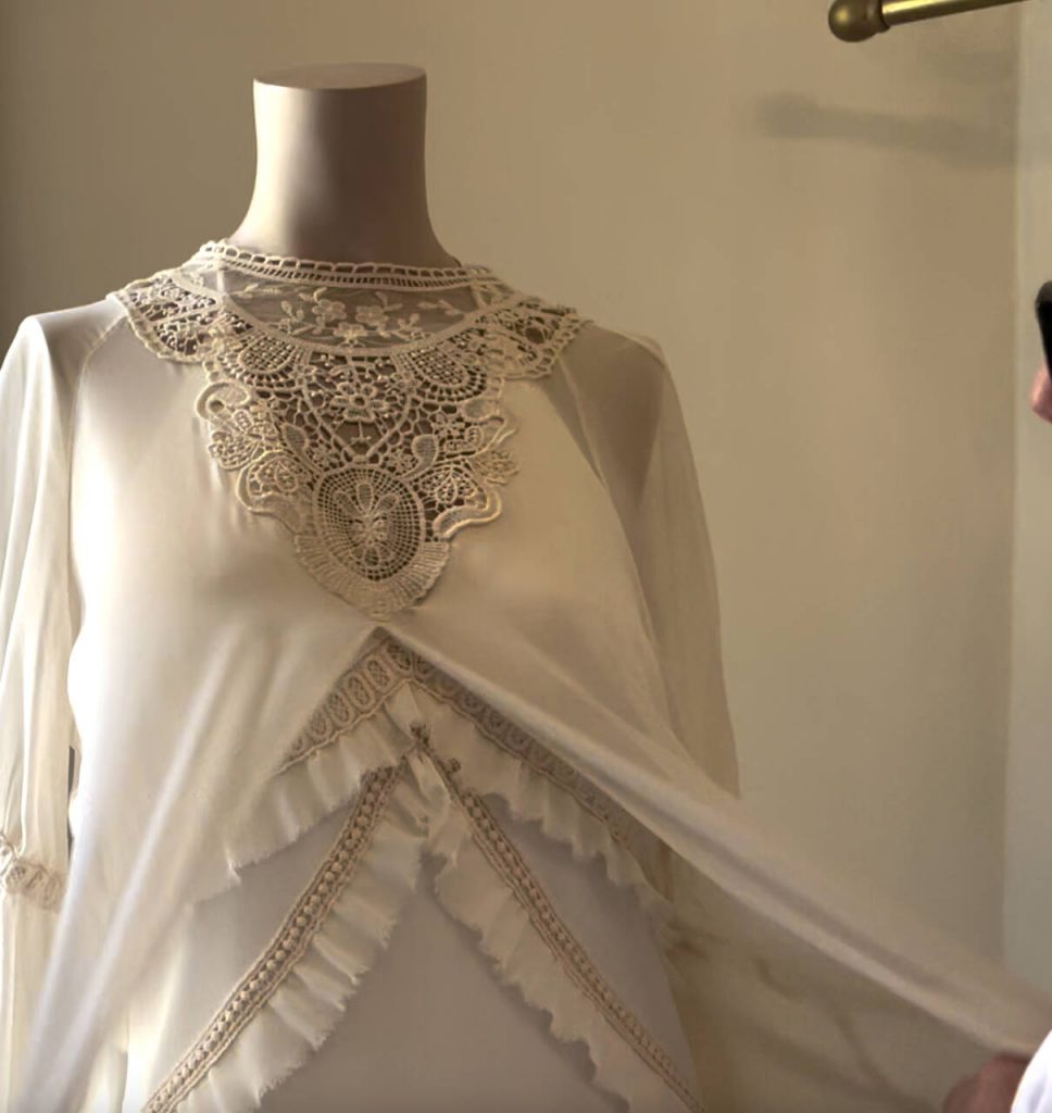 Vestido de Mar&iacute;a Barrag&aacute;n, Costura de Autor
