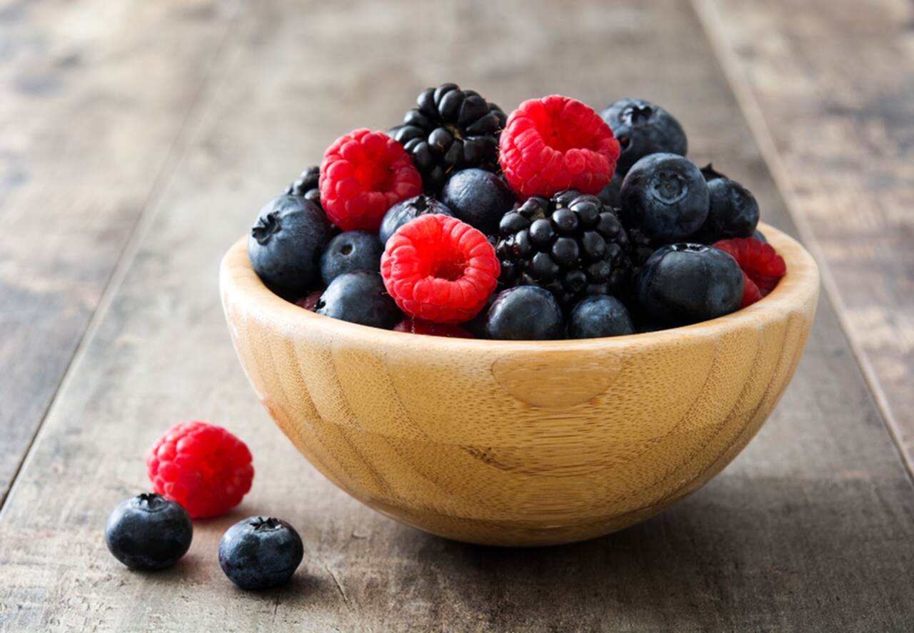 Frutos rojos, dieta, té, antioxidante