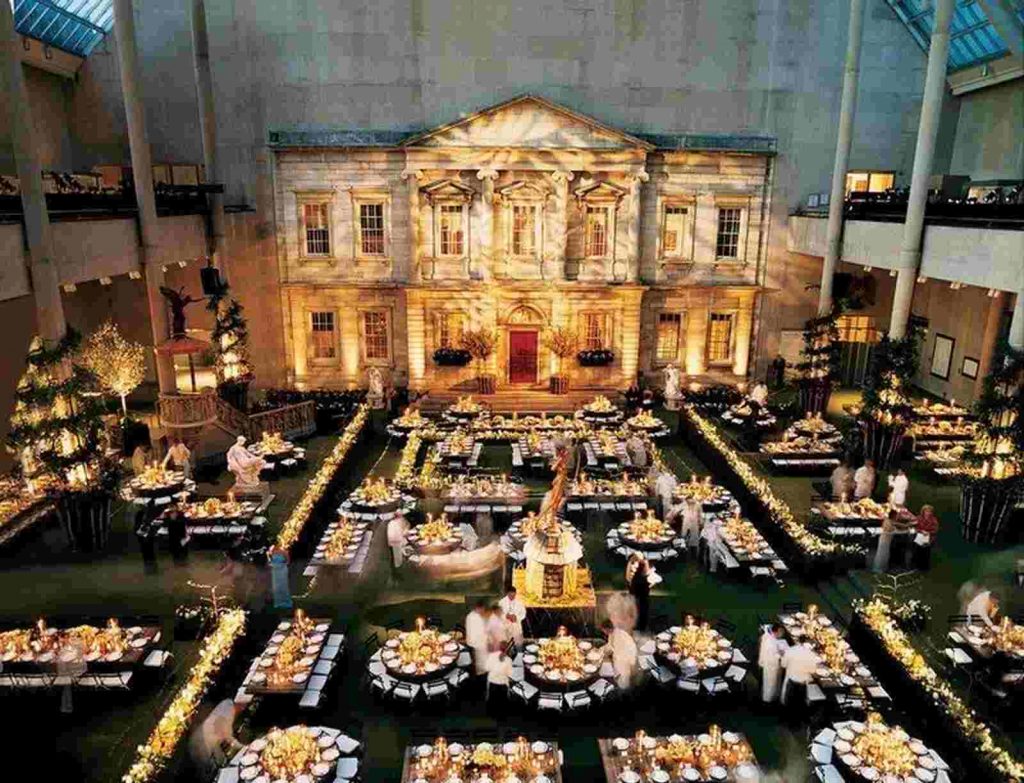 Mesas cena MET Gala