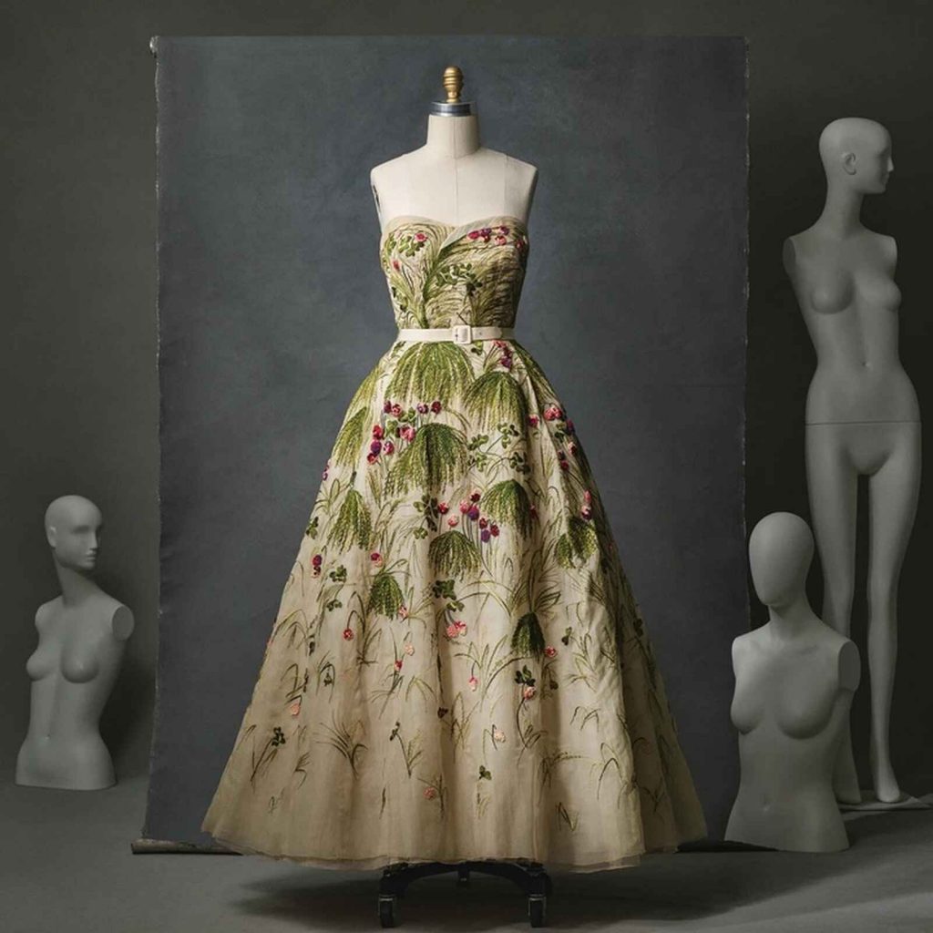 Vestido Dior plantas, MET Gala