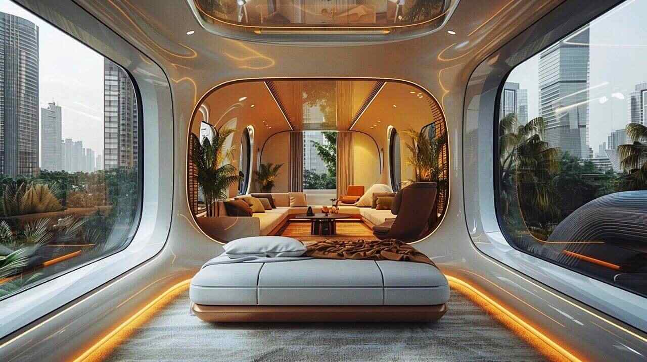 medio de transporte futurístico
