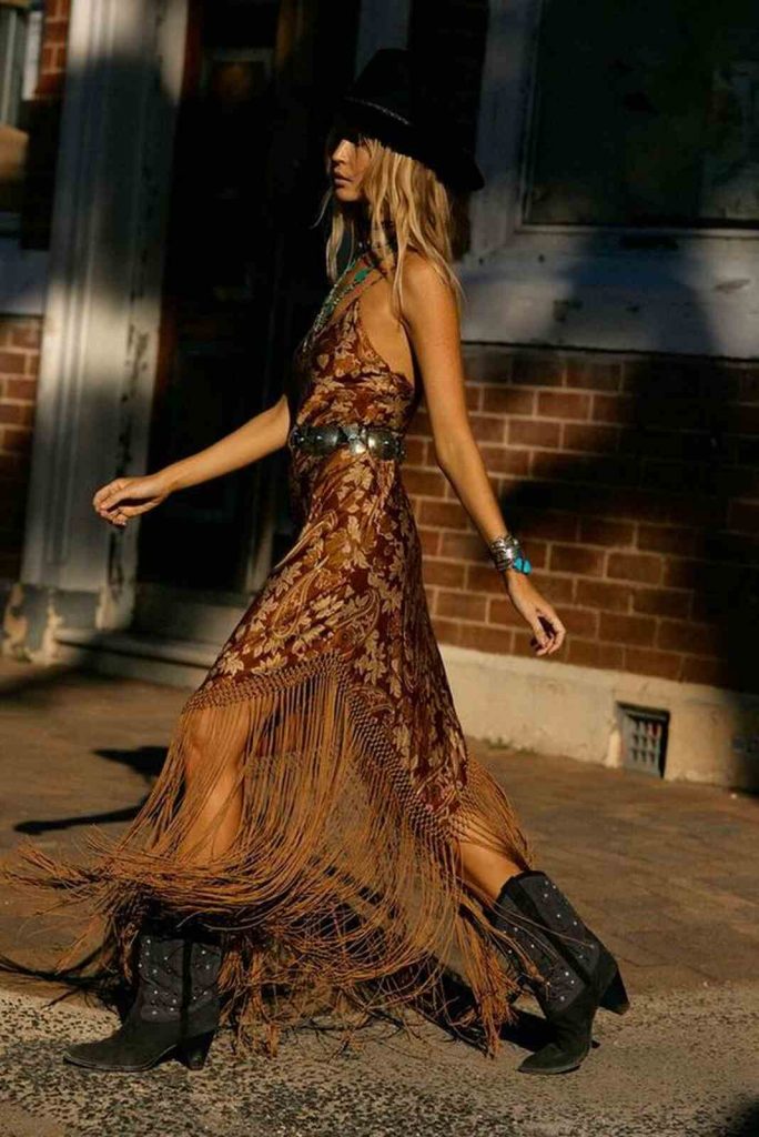 Vestido estilo boho