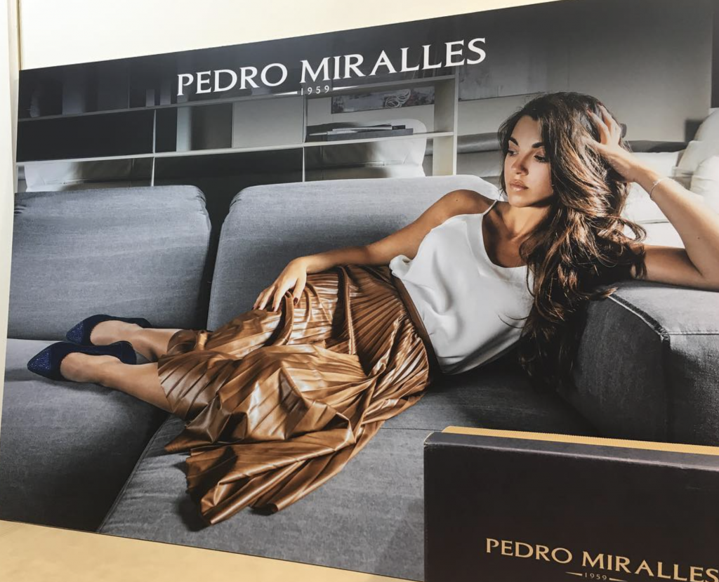 Patricia Miralles en un publi de Pedro Miralles en 2017.