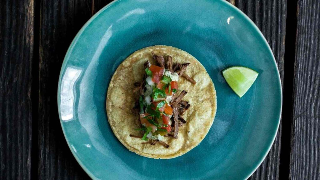 Plato del restaurante mexicano de Madrid Cabrón
