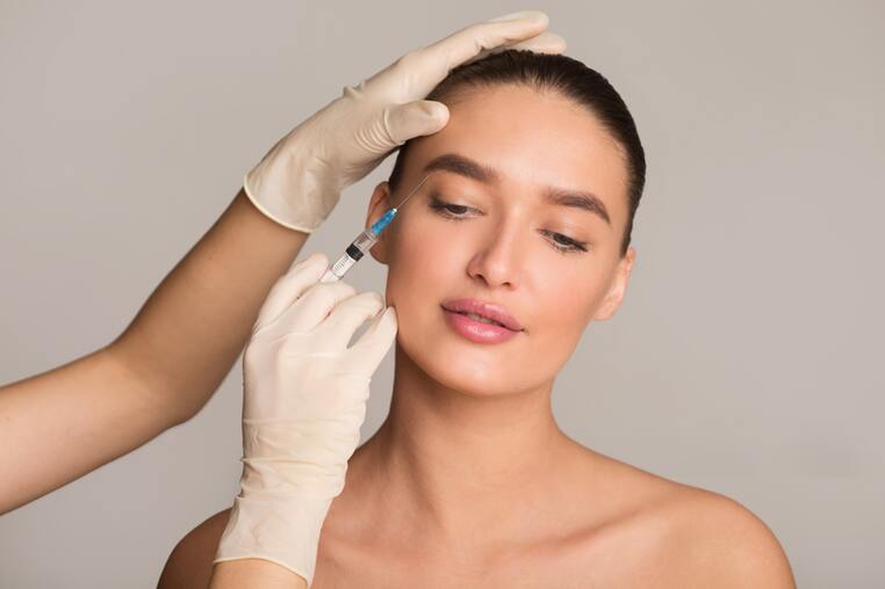 Modelo, rostro, piel, verano, b&oacute;tox