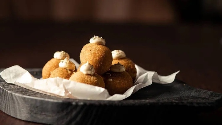 Croquetas del restaurante Le&ntilde;a