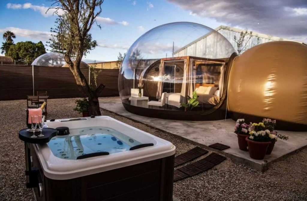 Glamping Hotel Burbuja Murcia.