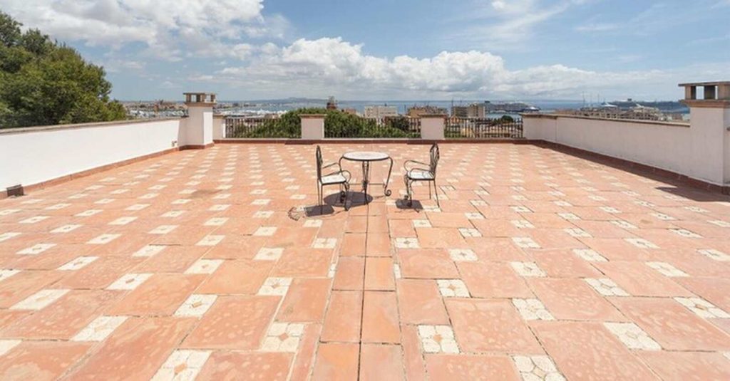 Terraza de la mansi&oacute;n Thyssen