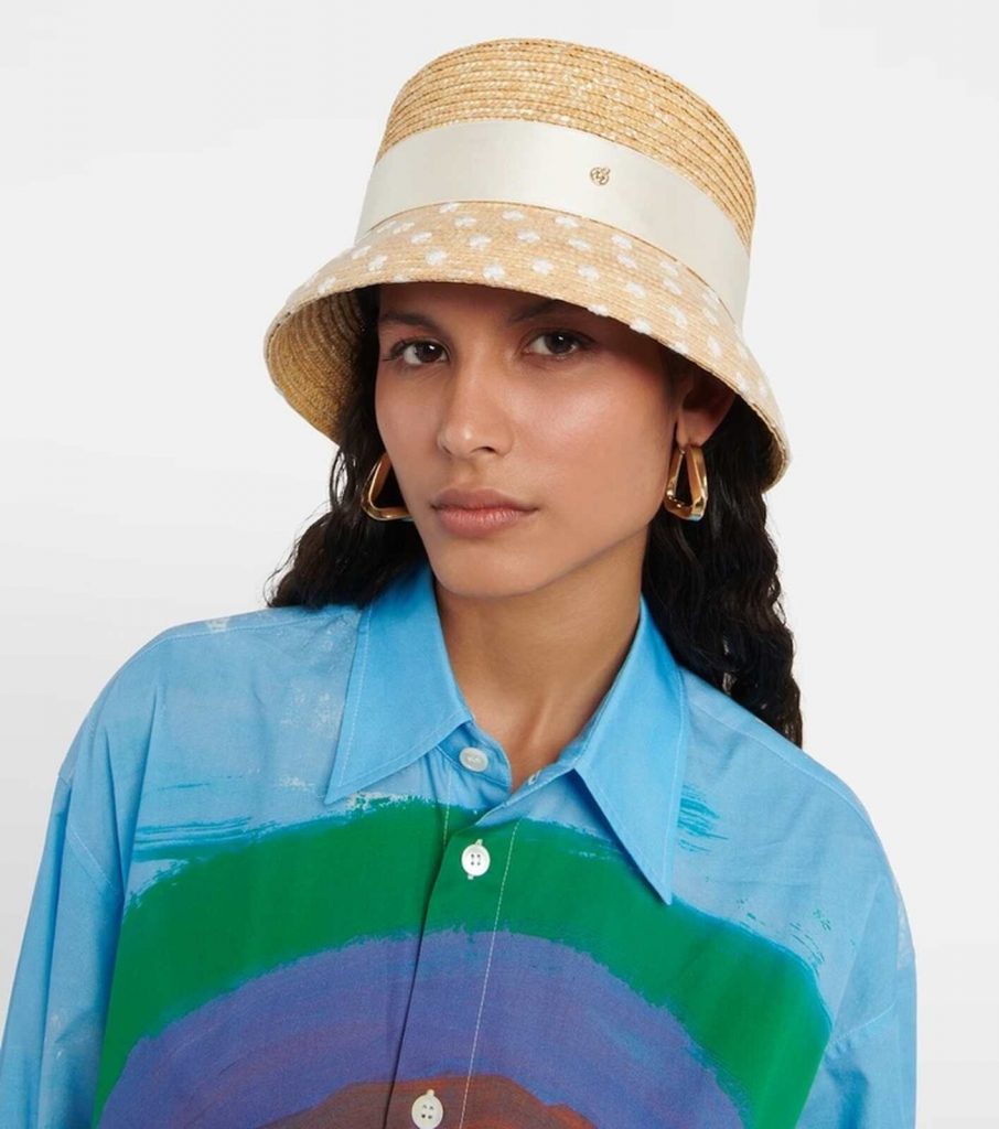 Sombrero de rafia de verano, Maison Michel