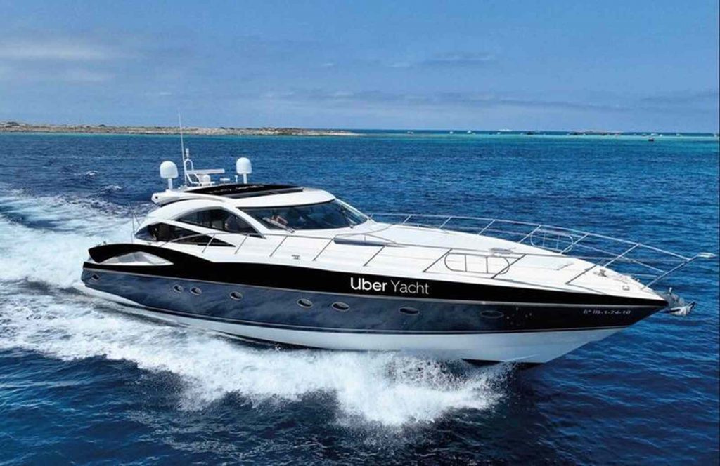 Yate de Uber de lujo en Ibiza