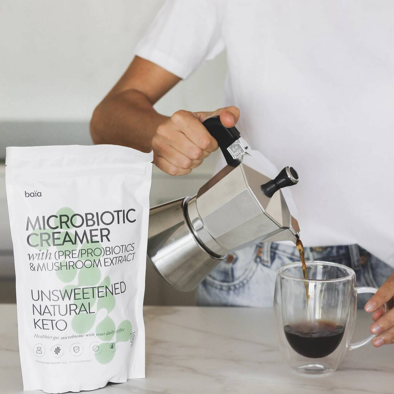 Microbiotic Creamer, alimentación, salud, Baïa Food