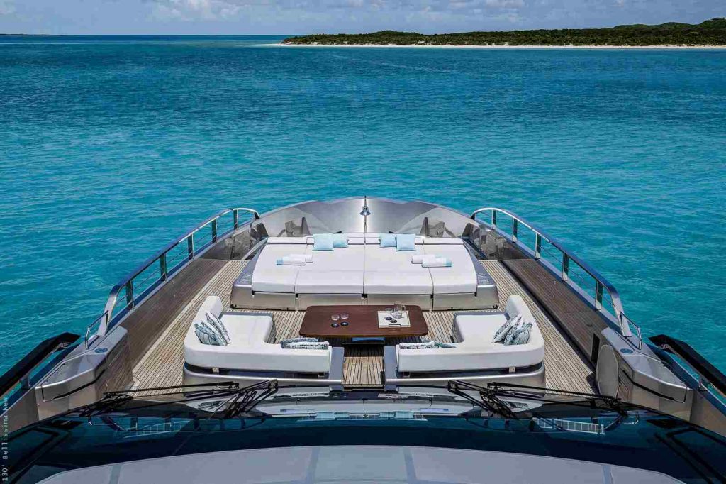 Solarium de yate de lujo de los Beckham