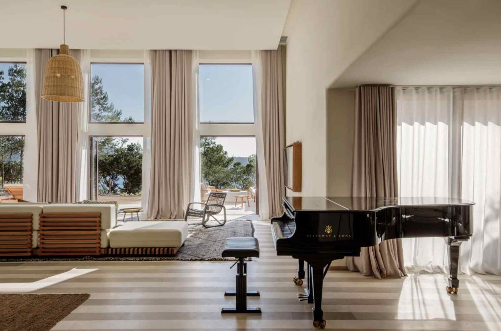 Piano de la mansi&oacute;n de Six Senses Ibiza