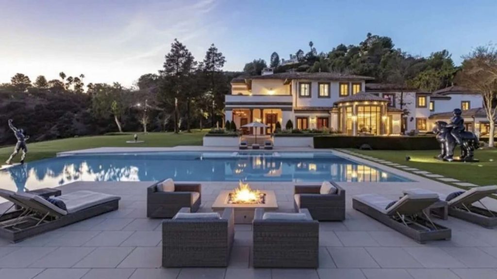 Terraza de la mansi&oacute;n de Stallone
