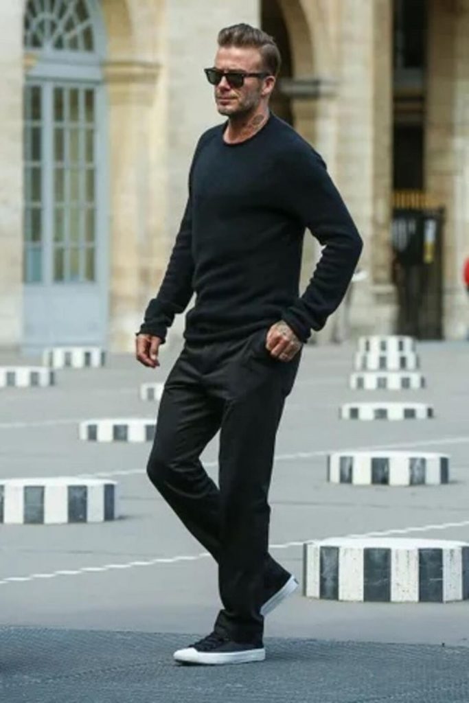 David Beckham paseando