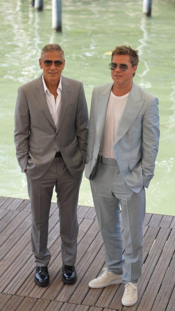 George Clooney y Brad Pitt