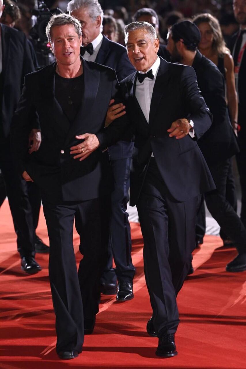 George Clooney y Brad Pitt
