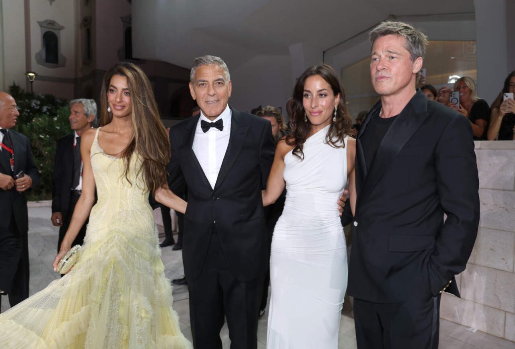 Amal Clooney, George Clooney, Ines de Ramon, Brad Pitt, Festival de Venecia, Festival de Cine de Venecia, novia de Brad pitt