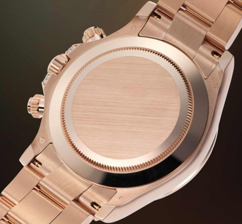 Caja trasera reloj oro rosa