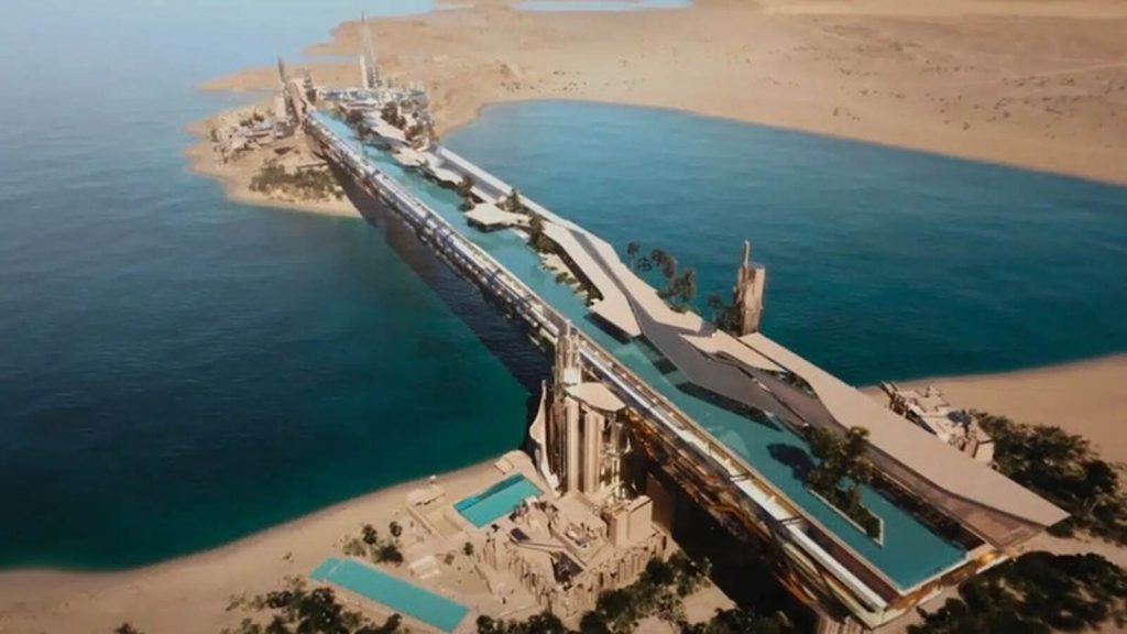 Piscina hotel puente Arabia Saud&iacute;