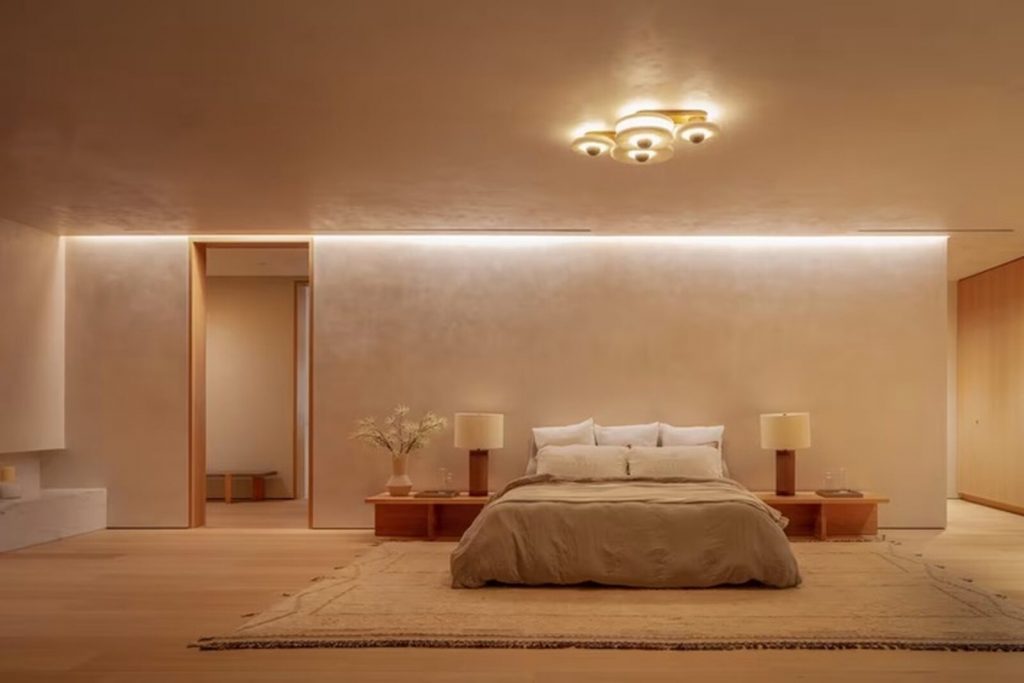 Dormitorio en la mansi&oacute;n de Bel Air