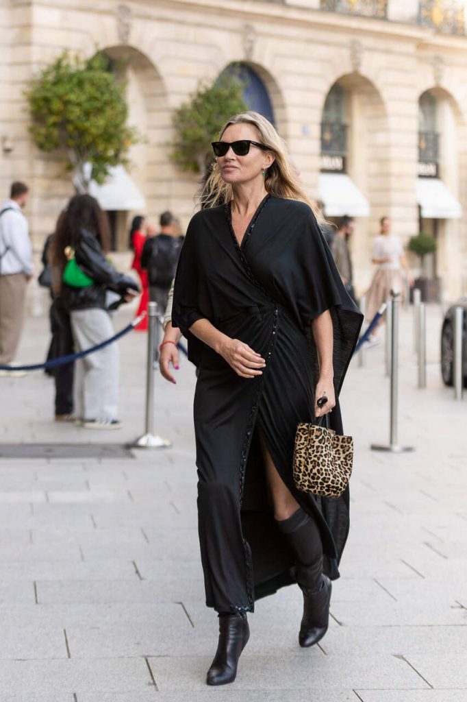 Kate Moss, animal print, qu&eacute; se lleva, abrigo leopardo, zapatos leopardo, bolso zara