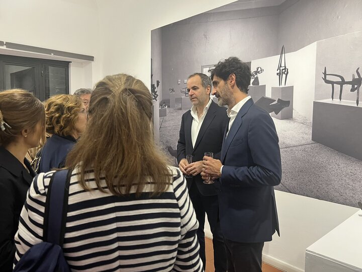 Exposición de Eduardo Chillida, Piazza Navona