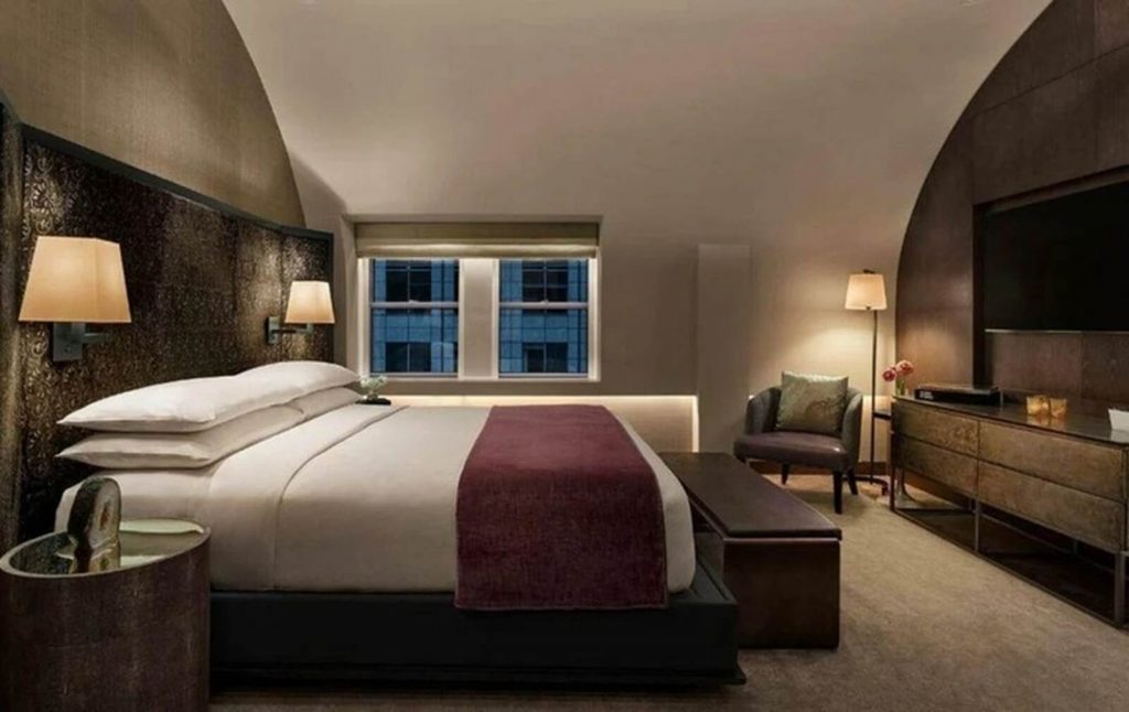 Habitaci&oacute;n de la suite presidencial del Knickerbocker
