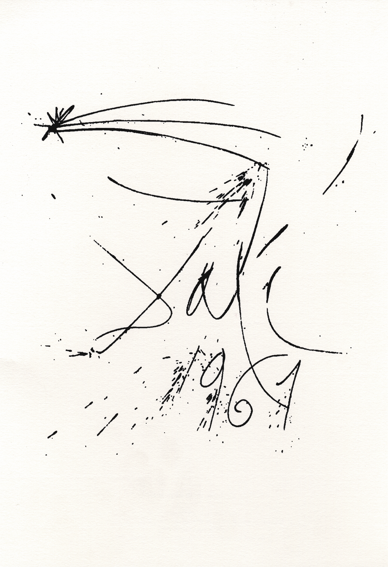 Dibujo de Dalí para Lluís Llongueras.