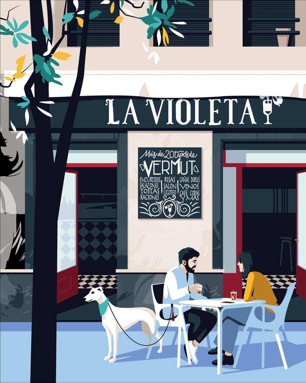el chico llama ilustrador