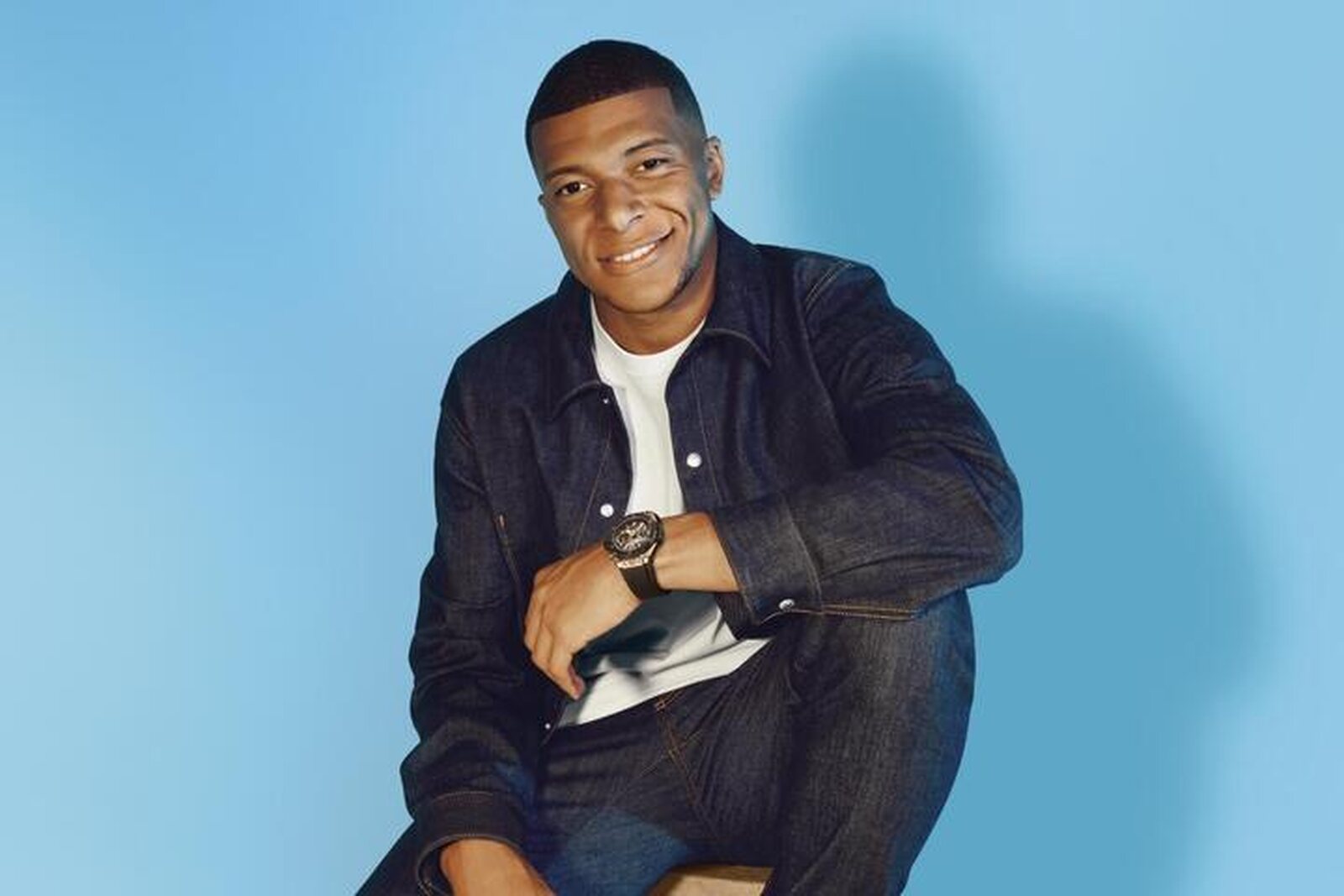 Kylian Mbapp&eacute; con un Hublot