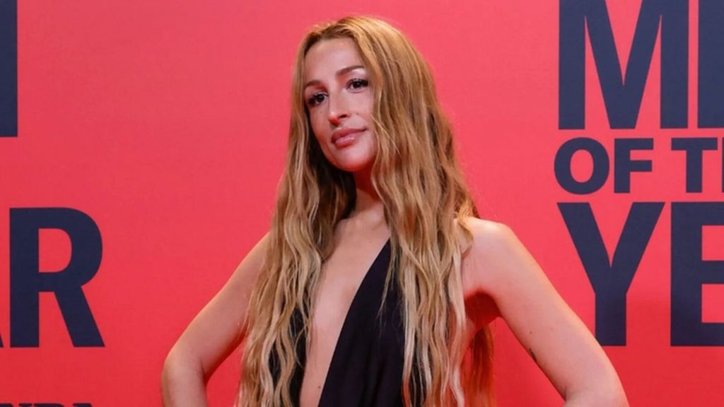 Bel&eacute;n Aguilera posando en un photocall