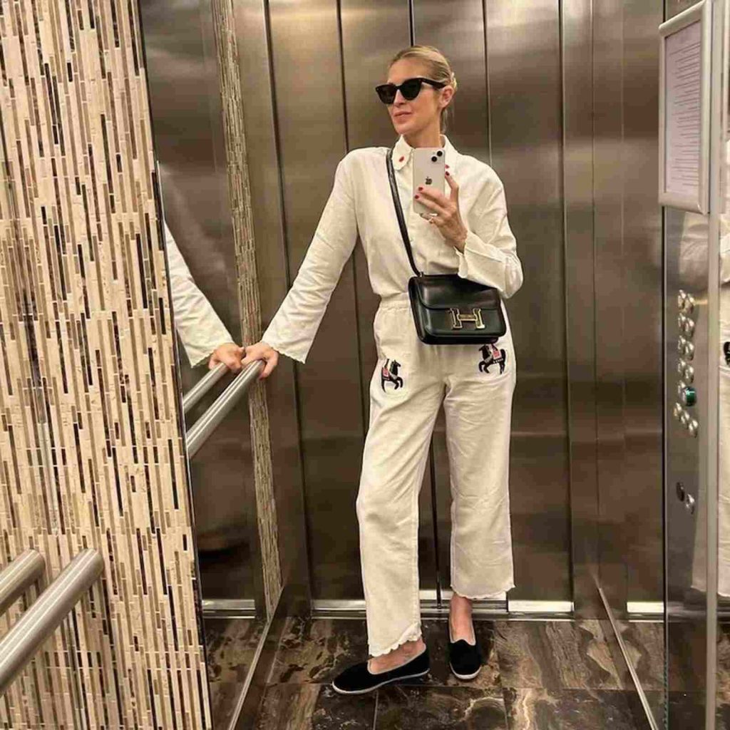 Kelly Rutherford con Cayumas, calzado